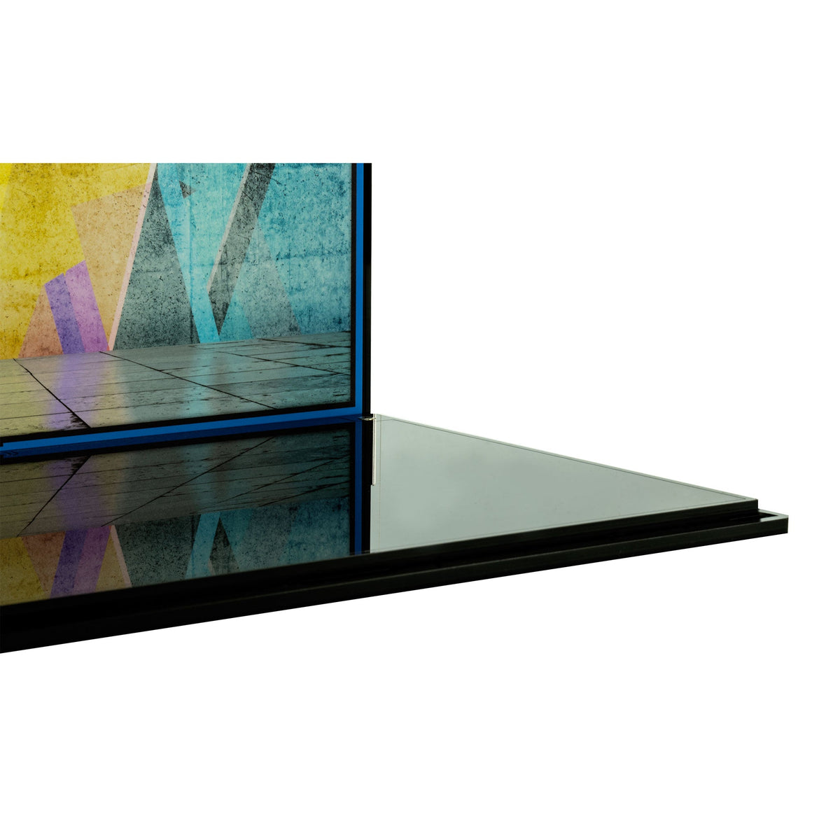 LEGO adidas Originals Superstar 10282: close view of the display case construction or display arrangement.