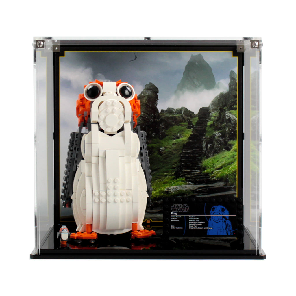 LEGO Porg 75230: front view of the Porg display.