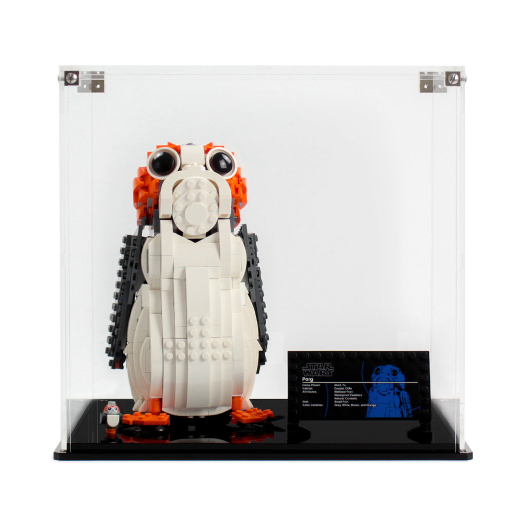 LEGO Porg 75230: front view of the clear configuration.