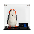 LEGO Porg 75230: front view of the clear configuration.