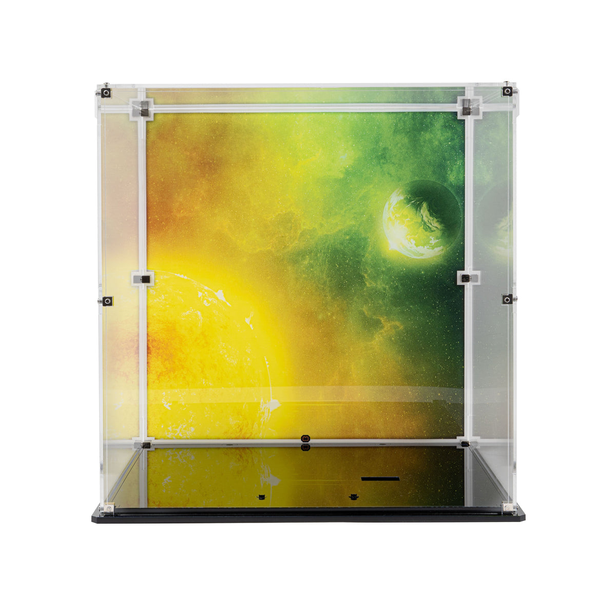 LEGO Project Hail Mary 11389: display case panels or base without the main LEGO build.