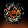LEGO Halloween Wreath 40825: complete model with the wall display stand; shown configuration.
