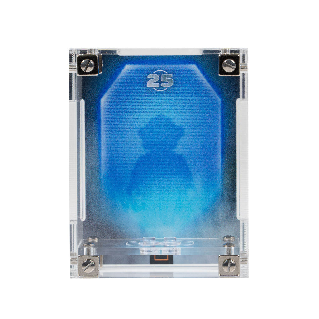 LEGO Star Wars Anniversary Minifigures 75387 and 75379 and 75394 and 75383 and 75396 and 75392 and 40755: display case panels or base without the main LEGO build.