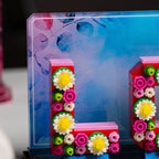 LEGO Love Letters 40867: close view of the display stand construction or display arrangement.