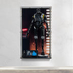 LEGO K-2SO 75434: model and wall-mounted display case shown together.