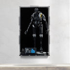 LEGO K-2SO 75434: model and wall-mounted display case shown together.