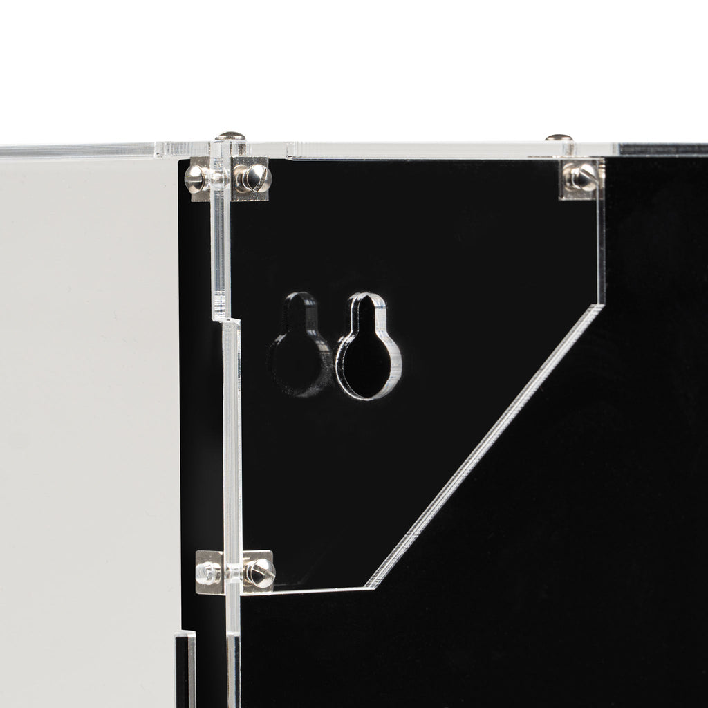LEGO K-2SO 75434: close view of the wall-mounted display case construction or display arrangement.