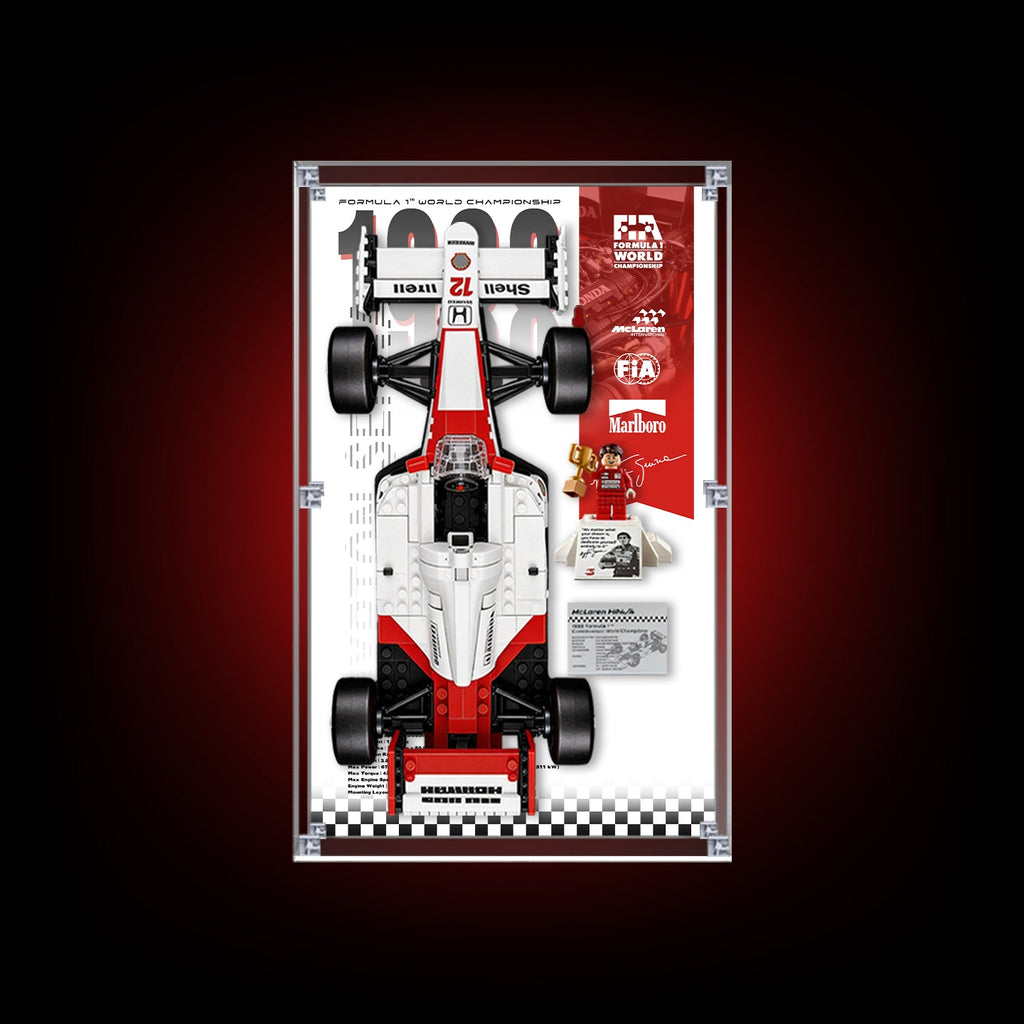 LEGO 10330 McLaren MP44 & Ayrton Senna — G04 display view