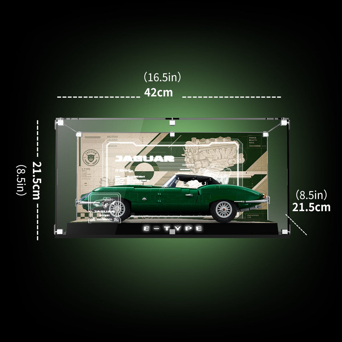 LEGO 11381 Jaguar E-Type — G05 display view