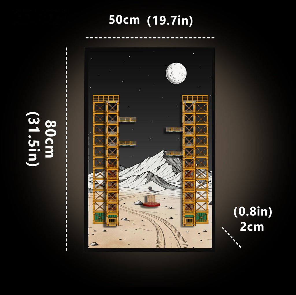 LEGO 21367 Ideas Tintin Moon Rocket — D02 display view