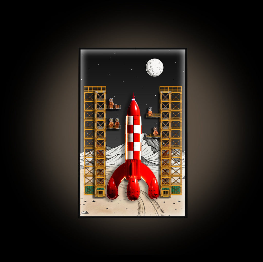 LEGO 21367 Ideas Tintin Moon Rocket — G01 display view