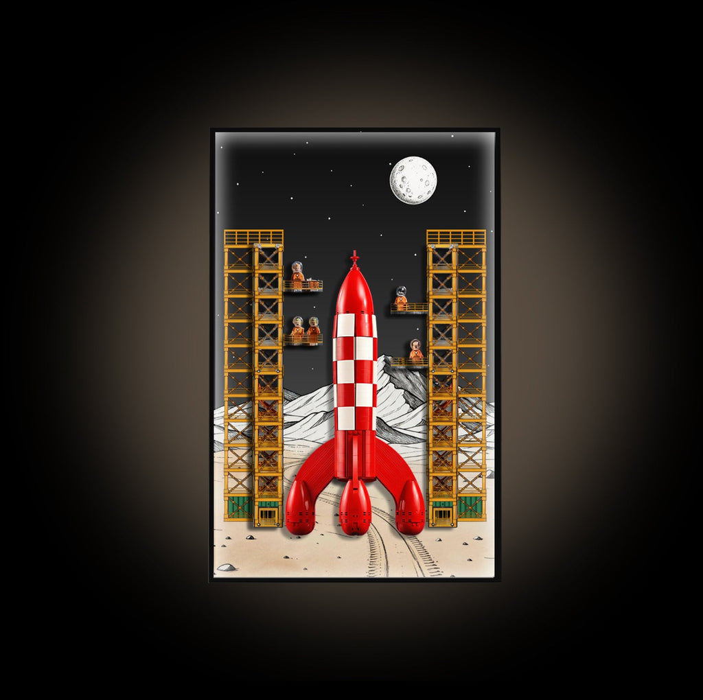LEGO 21367 Ideas Tintin Moon Rocket — G03 display view