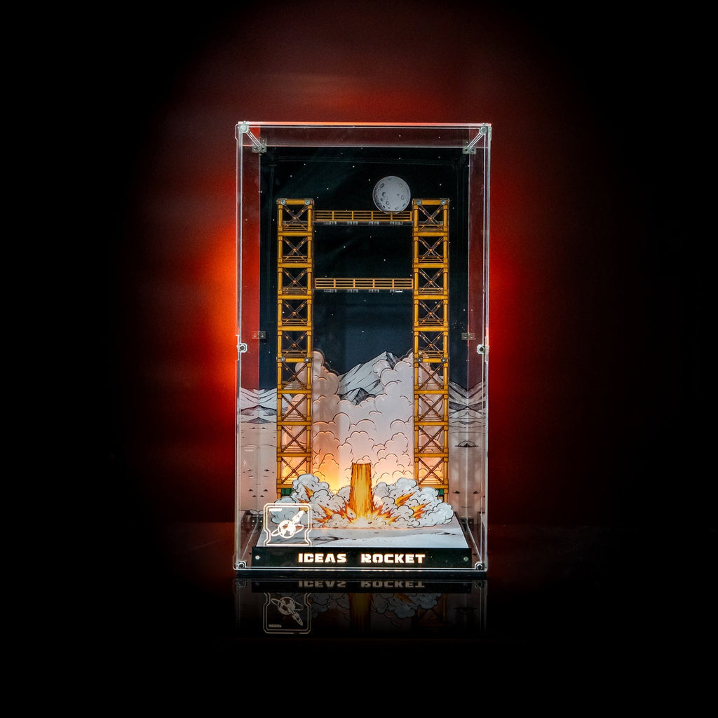 LEGO 21367 Ideas Tintin Moon Rocket — G17 display view
