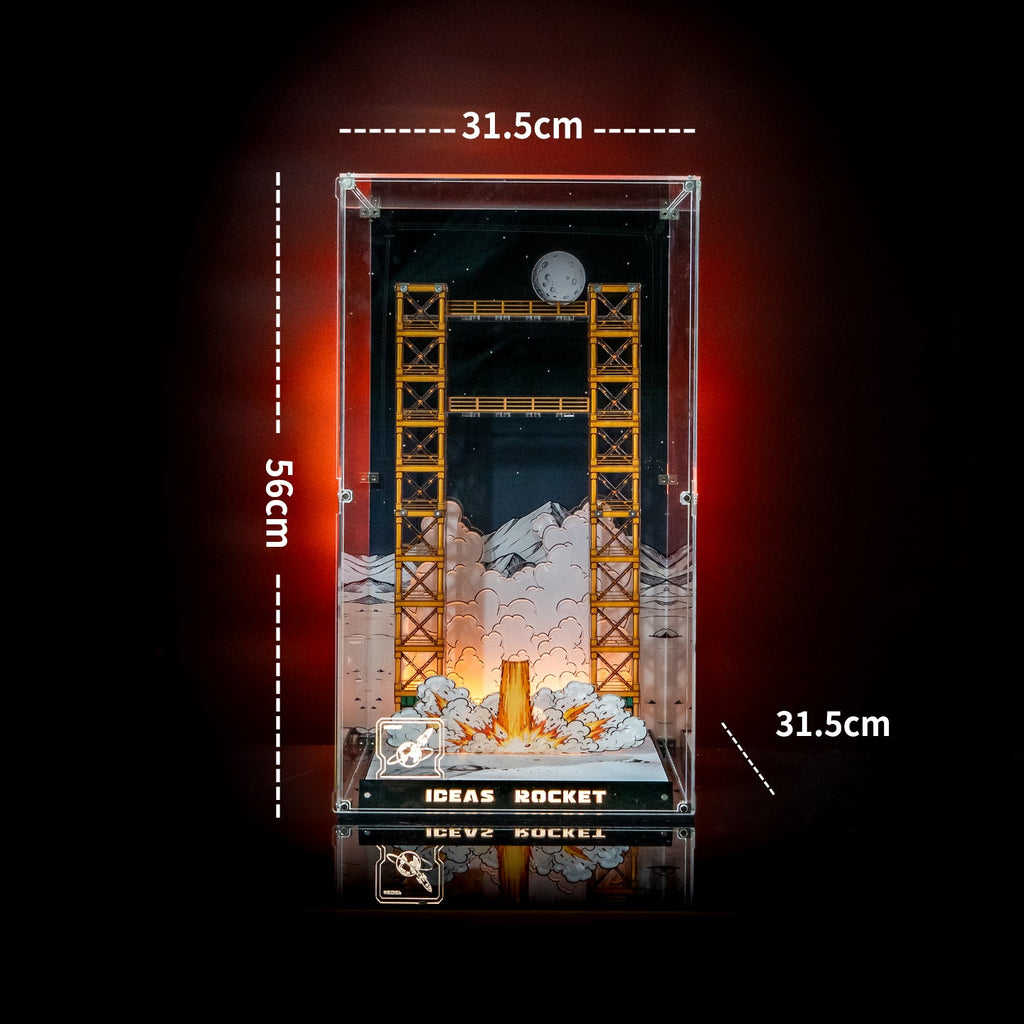 LEGO 21367 Ideas Tintin Moon Rocket — G18 display view