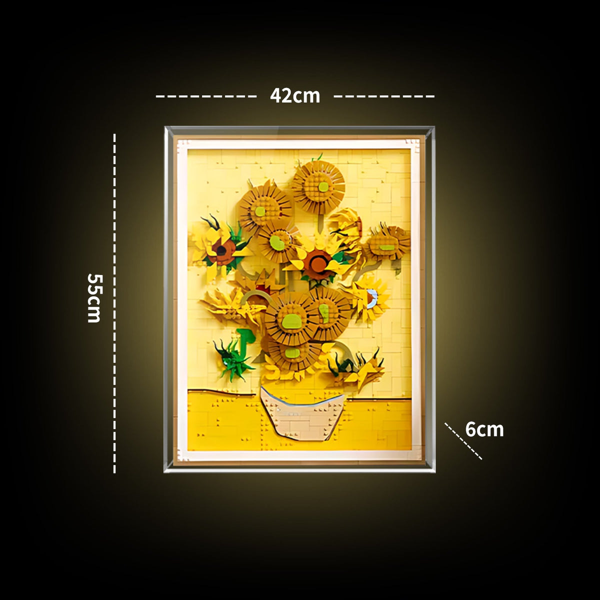 LEGO 31215 Vincent van Gogh Sunflowers — G02 display view