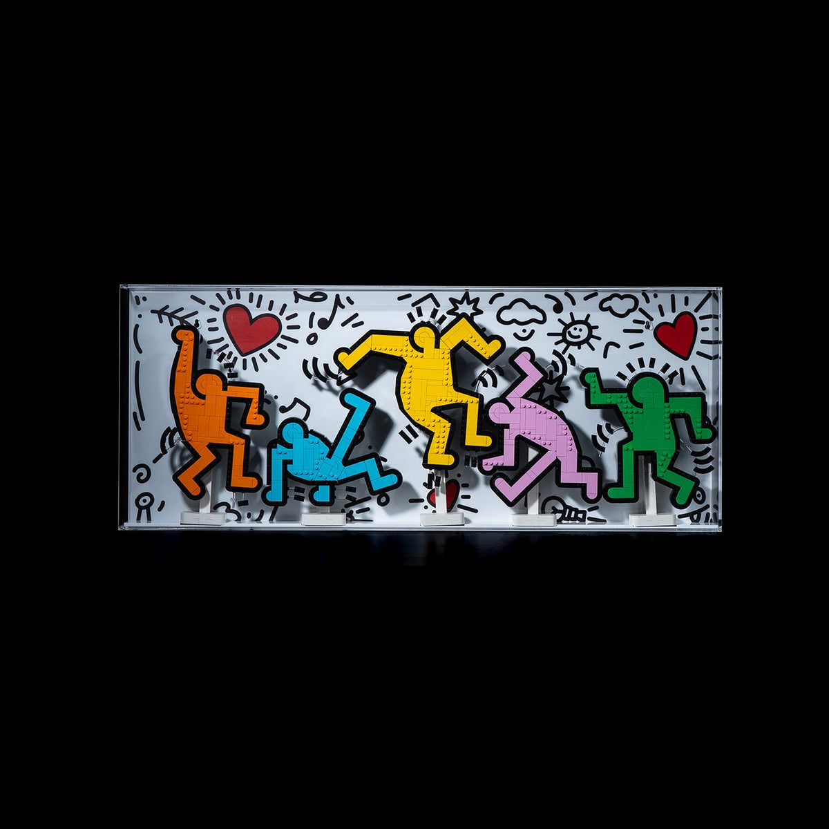 LEGO 31216 Keith Haring – Dancing Figures — G01 display view