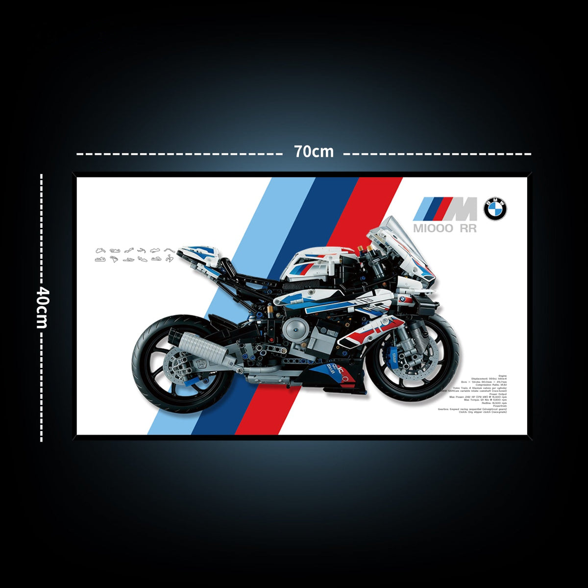 LEGO 42130 BMW M 1000 RR — D02 display view