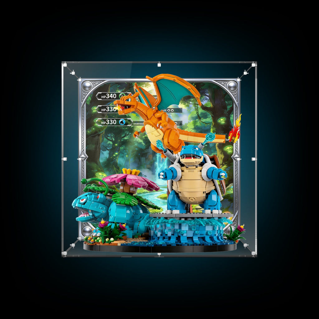 LEGO 72153 Pokémon Venusaur, Charizard and Blastoise — G01 display view