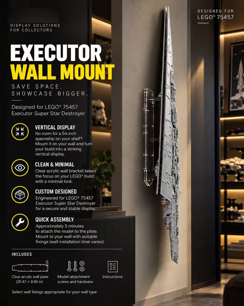LEGO 75457 Executor Super Star Destroyer — G17 display view