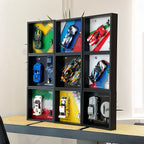 Several separate Speed Champions display frames shown together