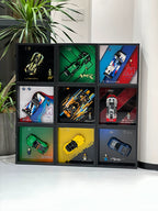 Several separate Speed Champions display frames shown together