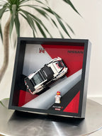 Single-car display frame compatible with LEGO 76896 - Nissan GT-R NISMO. Car and minifigures not included.