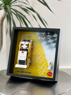 Single-car display frame compatible with LEGO 76897 - Audi Sport quattro S1. Car and minifigures not included.