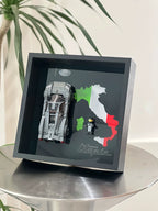 Single-car display frame compatible with LEGO 76915 - Pagani Utopia. Car and minifigures not included.