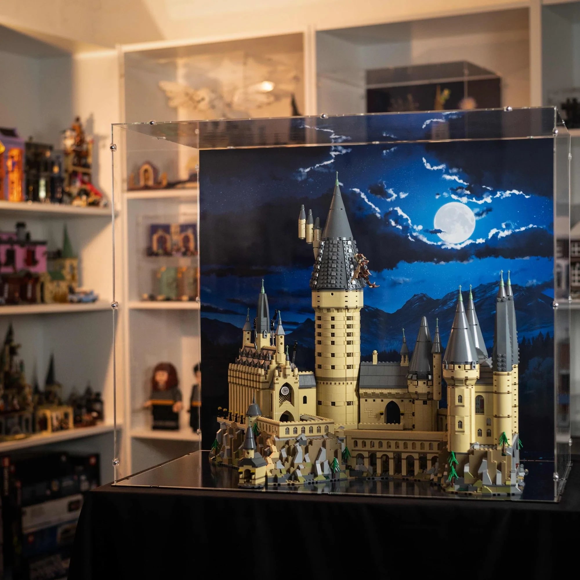 Hogwarts Castle displayed with a scenic background